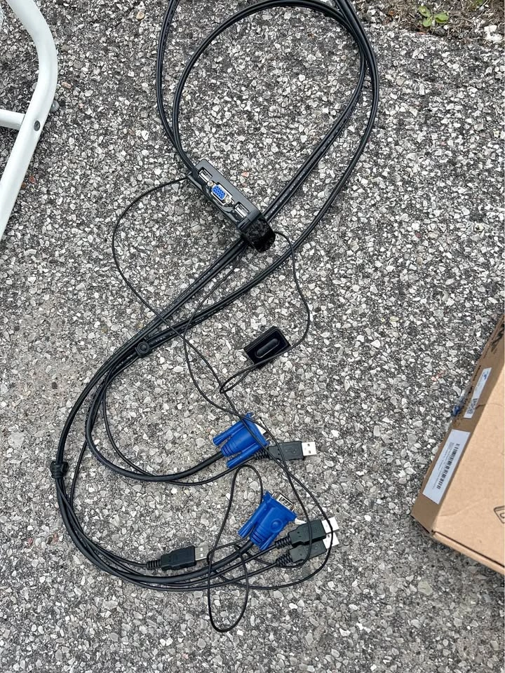 KVM Switch Kit with VGA + USB Cables