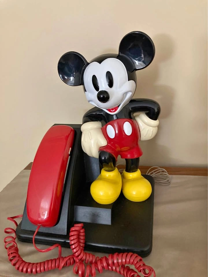Mickey Mouse Vintage Landline Telephone w/ Manual & Box