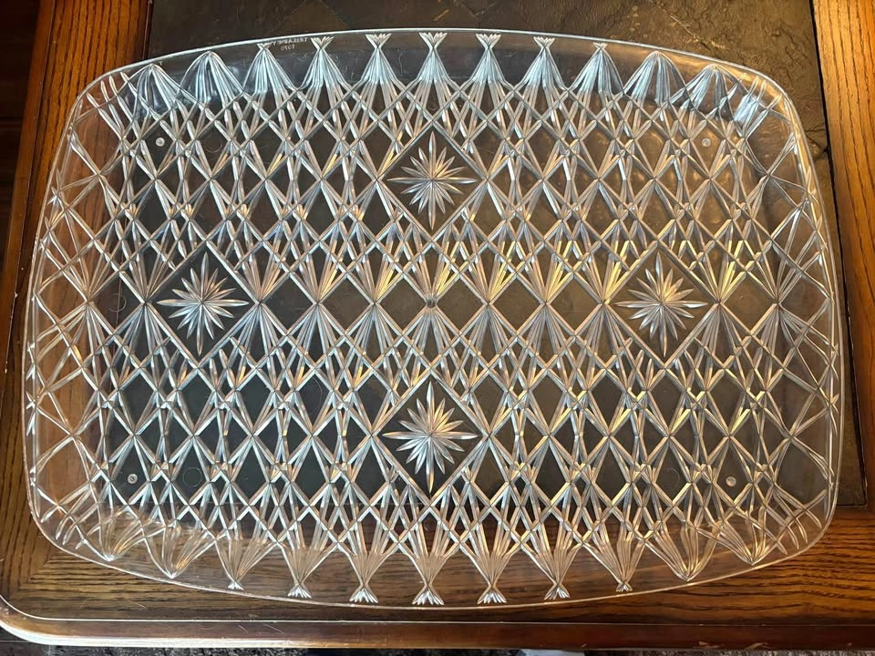 Serving Tray Trelawney Lucite 1976