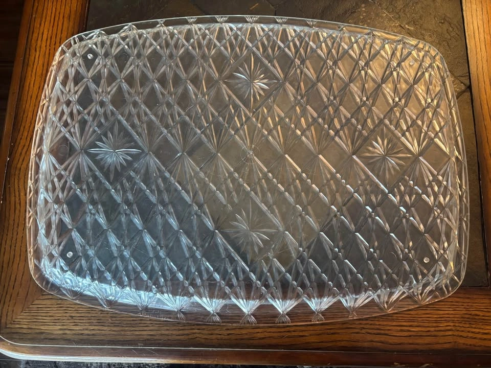 Serving Tray Trelawney Lucite 1976 - photo 3