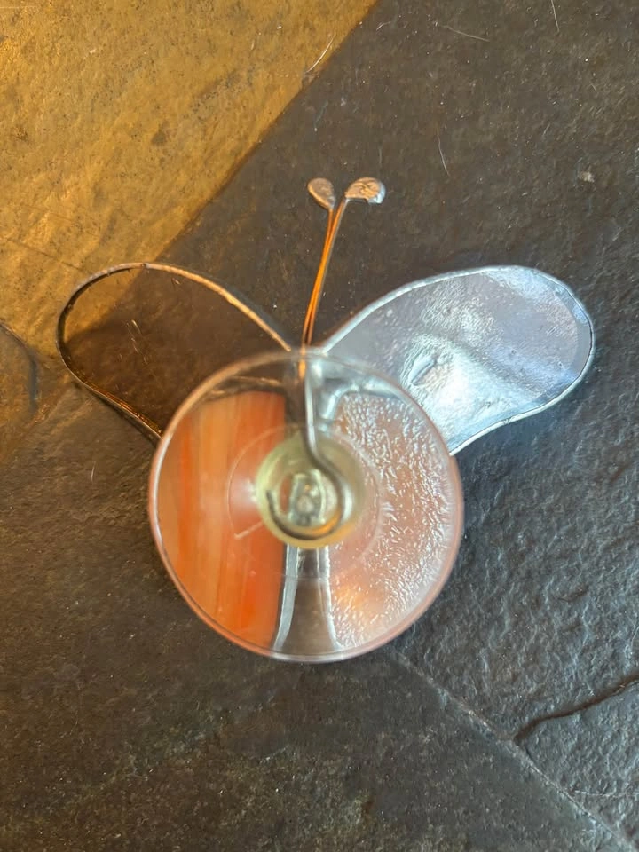 Stained Glass Handcrafted Butterfly Suncatcher - photo 2