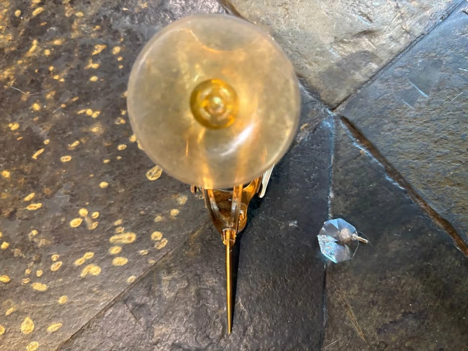 24K Gold Plated Hummingbird Sun Catcher Vintage - photo 3