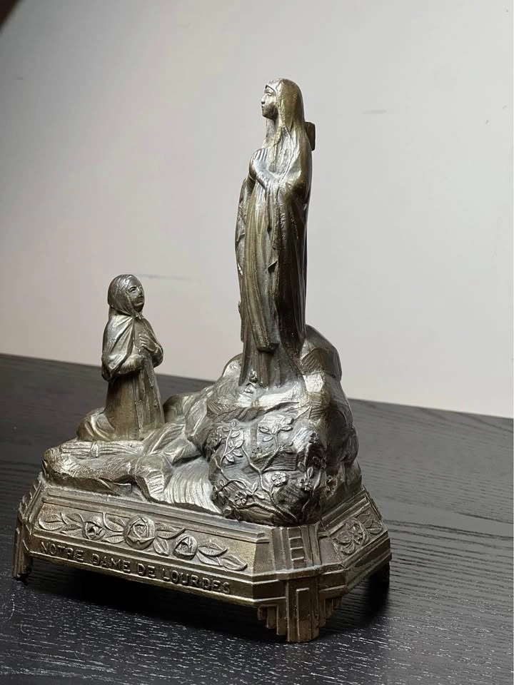 Vintage Janeto Notre Dame de Lourdes Music Box – Works – France - photo 2