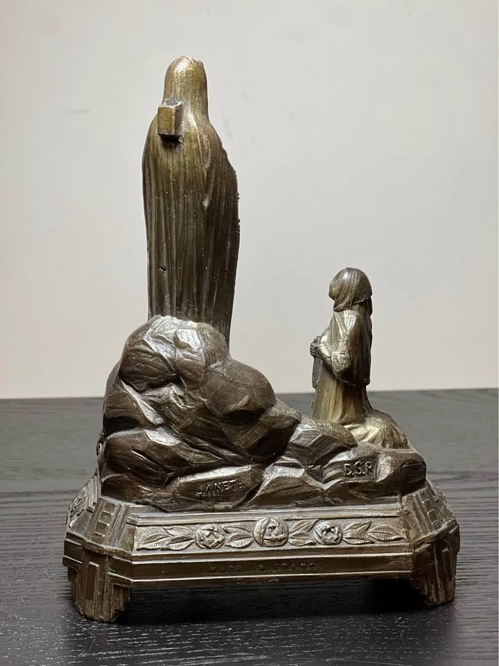 Vintage Janeto Notre Dame de Lourdes Music Box – Works – France - photo 4