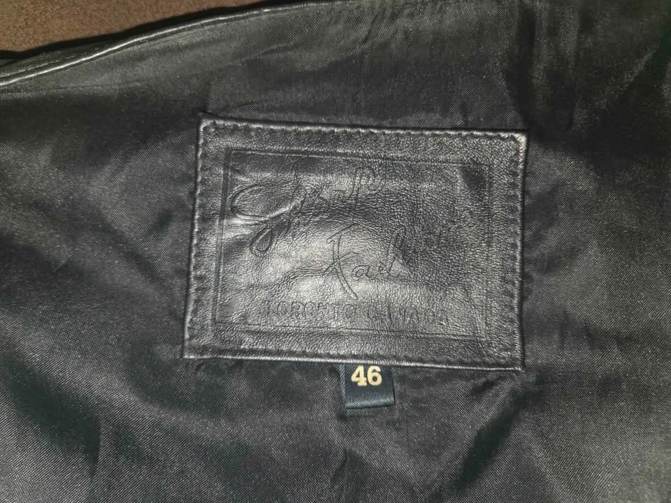 Vintage Black Leather Biker Vest by Sharps Fashion Toronto - photo 4