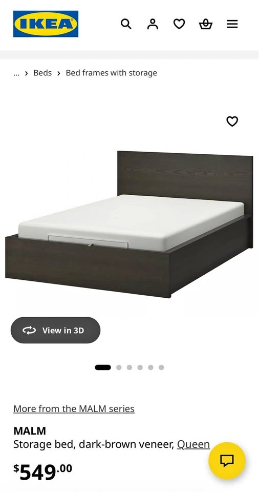 Ikea MALM Bed frame (Queen)