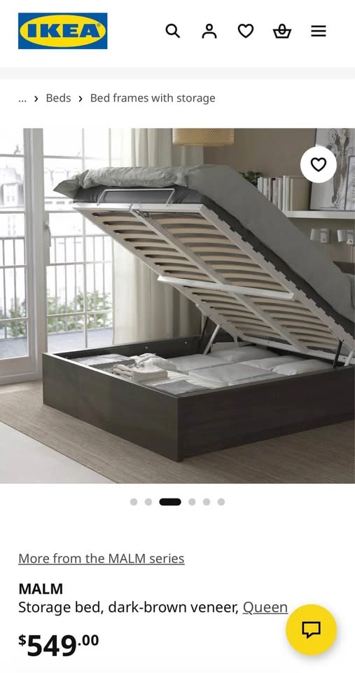 Ikea MALM Bed frame (Queen) - photo 2