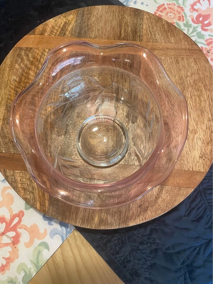 Lenox "Floral Spirit" Etched Crystal Bowl - photo 2