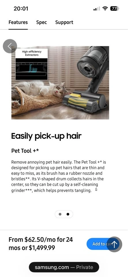 Samsung Bespoke AI Jet Ultra 400W Cordless Vacuum - photo 3