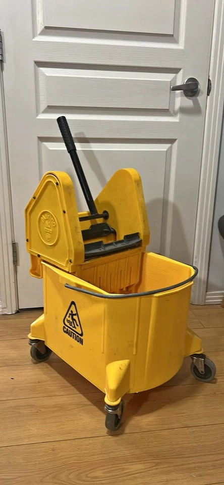 Marino Yellow Commercial Mop Bucket w/ Wringer & Wheels