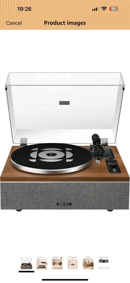 QLEARSOUL ONE-S Vinyl Record Player - Walnut - photo 4