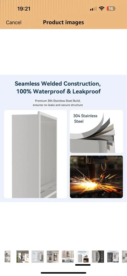 Shower Wall Niche 12" X 24" Double Shelves - photo 2