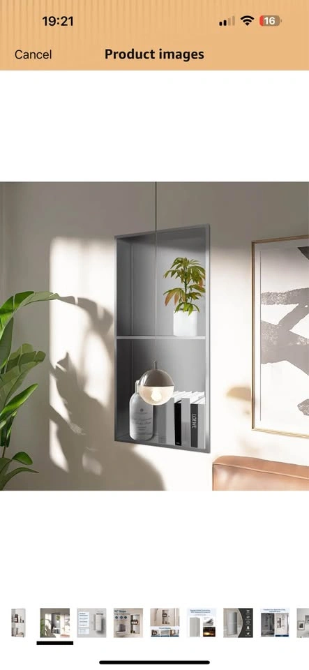 Shower Wall Niche 12" X 24" Double Shelves - photo 5