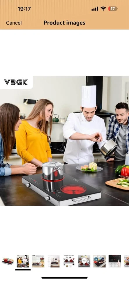 VBGK Electric Cooktop - 12 Inch Double Induction - photo 4