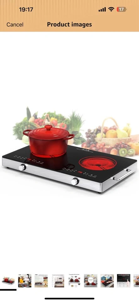 VBGK Electric Cooktop - 12 Inch Double Induction - photo 5