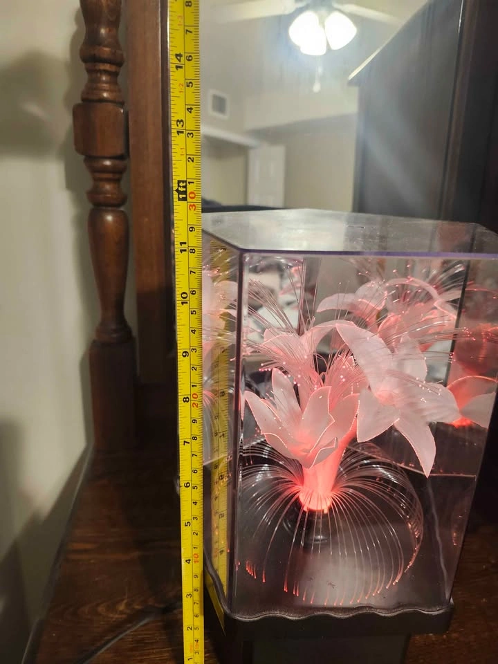 Vintage Fiber optic flower lamp - photo 3
