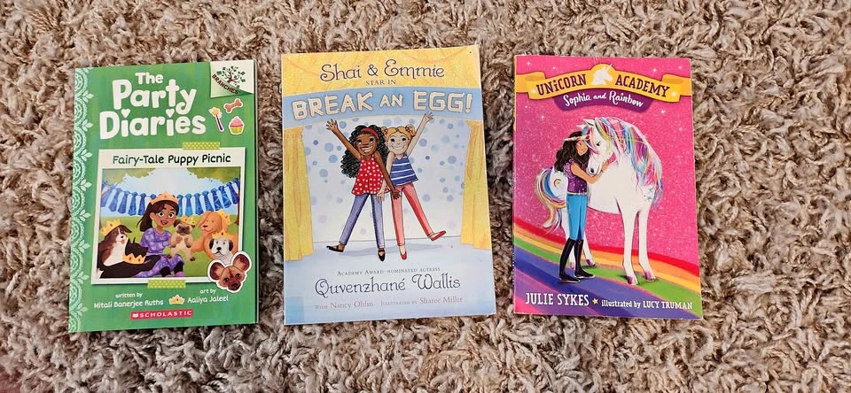 Kids Book Bundle: Party Diaries, Break An Egg, Unicorn Academy