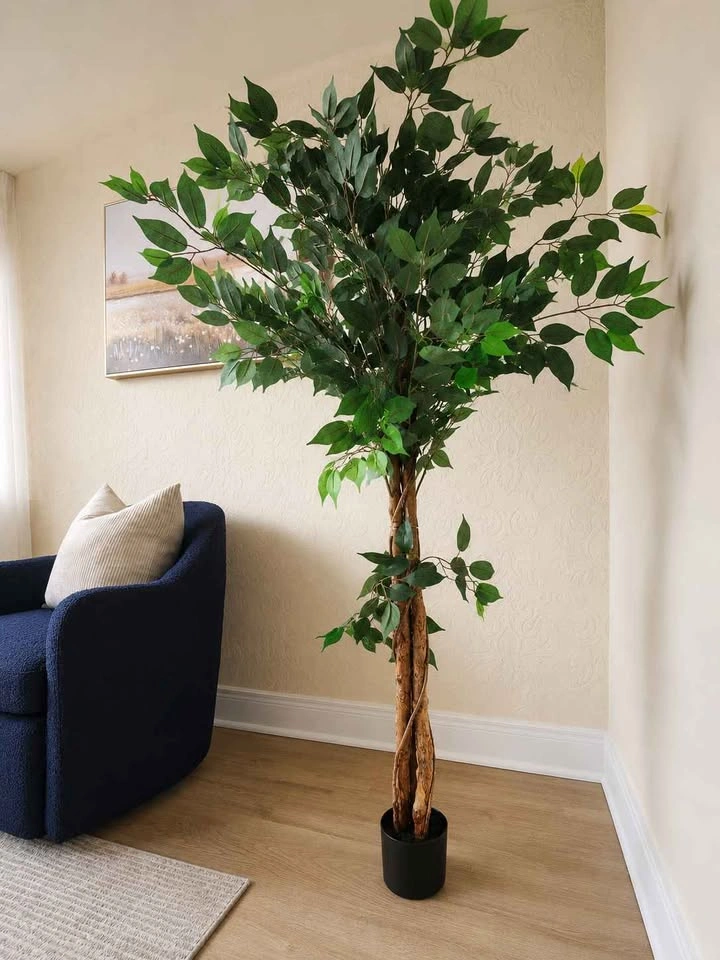 5' Nearly Natural Ficus Silk Tree | Artificial Indoor Tree | Lik - photo 2