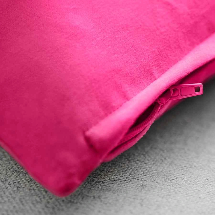IKEA SANELA Velvet Cushion Cover - Bright Pink | 50x50cm - photo 3