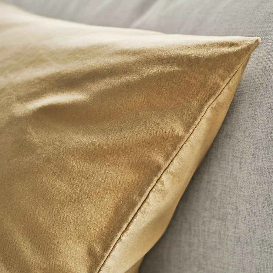 2 IKEA SANELA Velvet Cushion Covers 26"x26" Beige-Yellow - photo 3