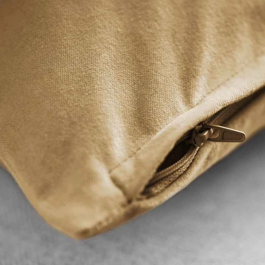 2 IKEA SANELA Velvet Cushion Covers 26"x26" Beige-Yellow - photo 4