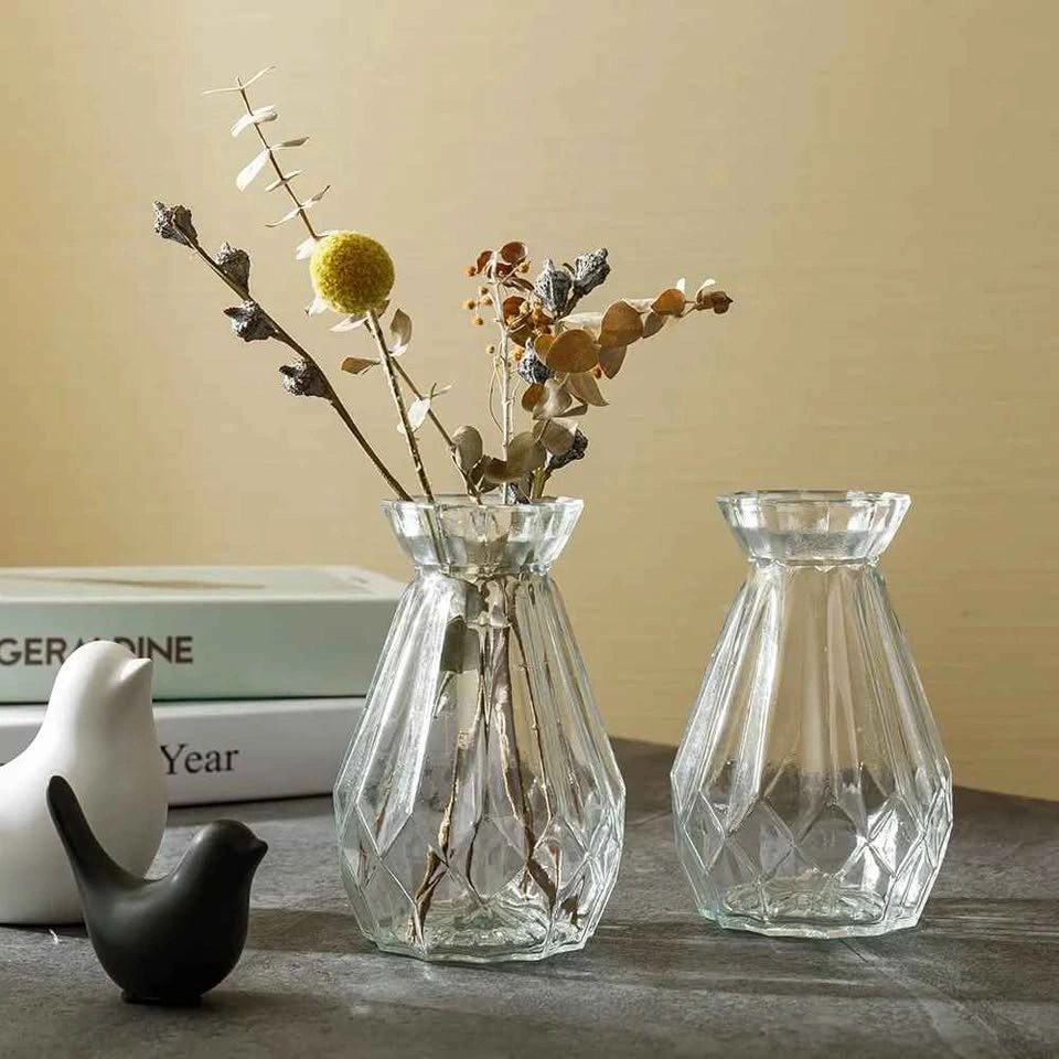 BNIB Set of 2 Designer MyGift Diamond Vases - photo 4