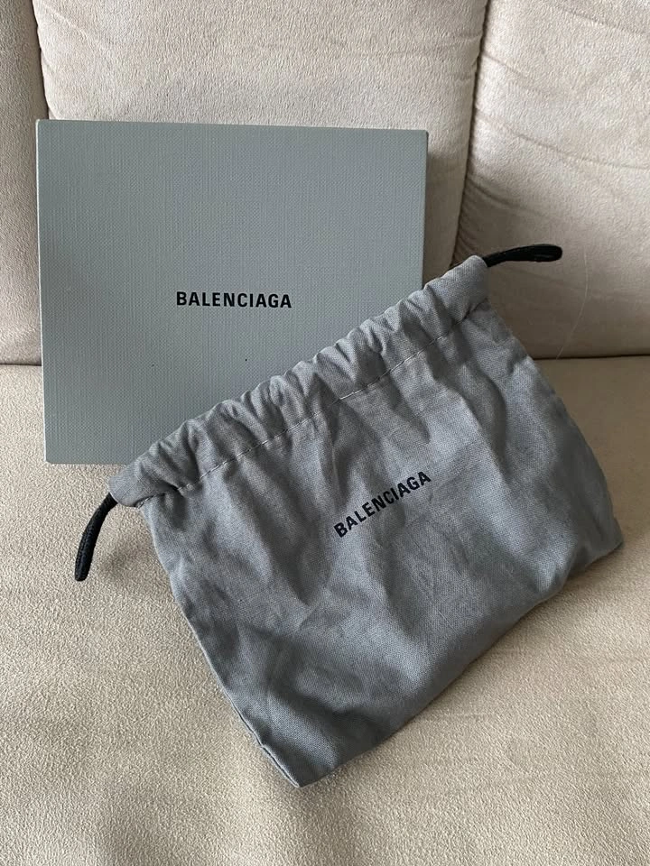 BALENCIAGA Gold Mismatched "I Love Paris" Drop Earrings - photo 2