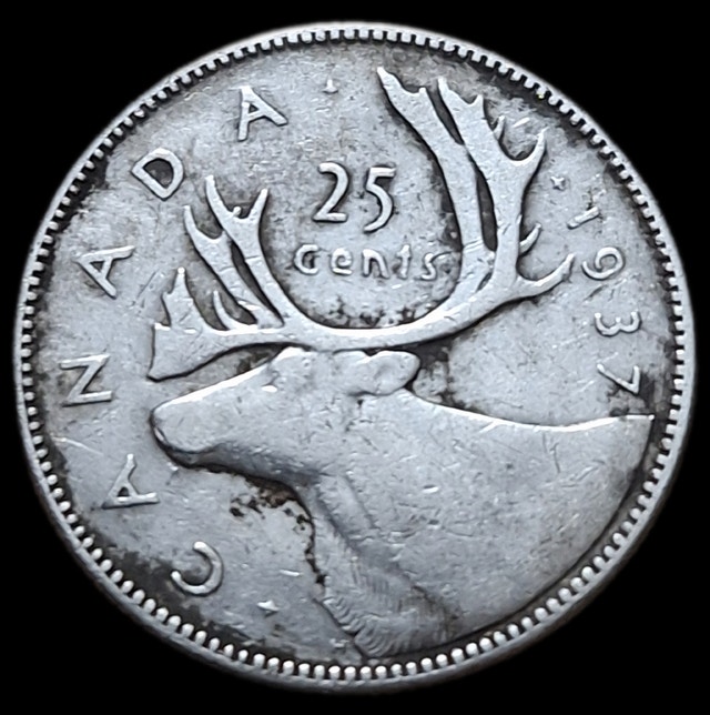 Two Silver Canadian King Geo. VI Coins