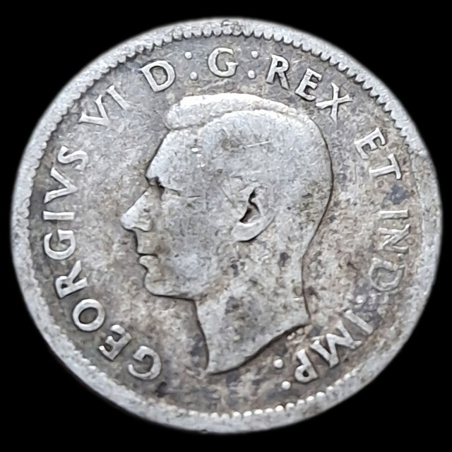 Two Silver Canadian King Geo. VI Coins - photo 4
