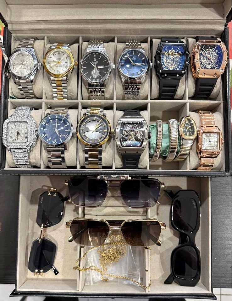 Luxury watches and sunglasses for sale