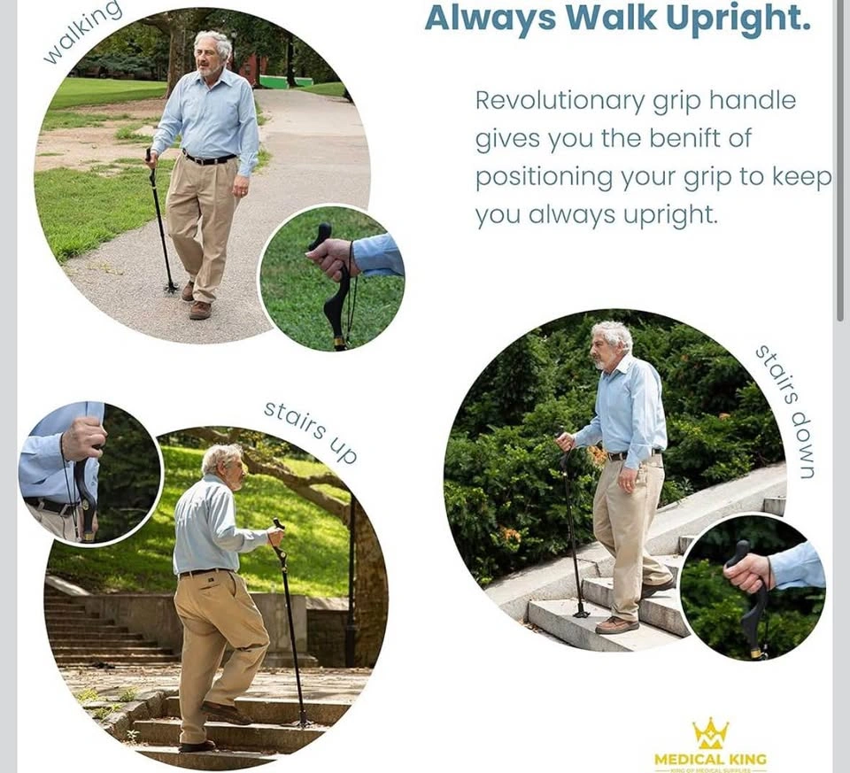 Medical King Heavy-Duty Adjustable Walking Stick - New - photo 4
