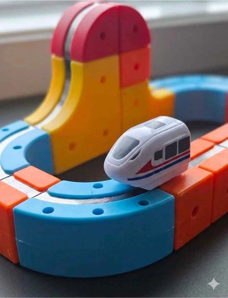 New In box Modular Cube Magnetic Train Track Set — Creative STEM - photo 5
