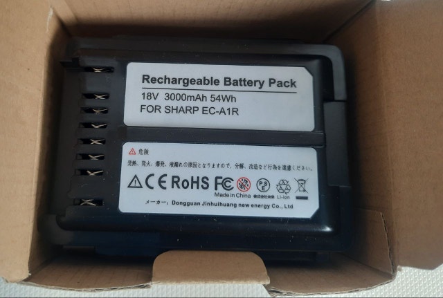 SHARP EC-A1R Vacuum Cleaner 18V Battery Pack - photo 2