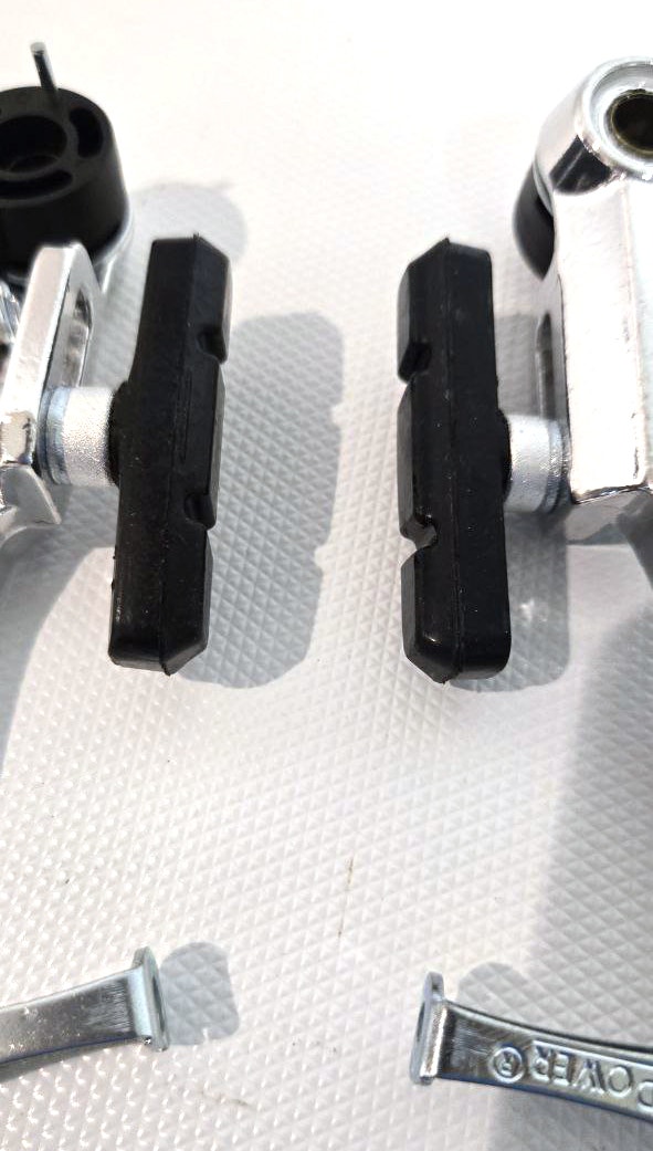 Silver Bicycle Caliper Brakes w/ Black Pads - photo 3