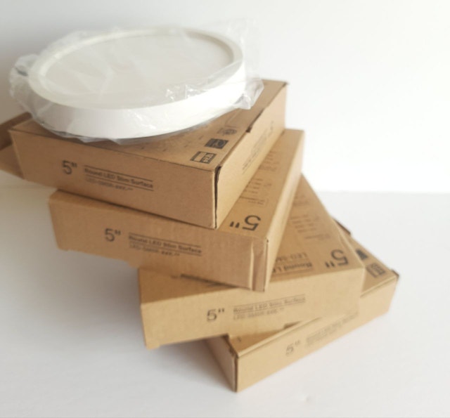 5" Round LED Slim Surface Light - White, 4000K - photo 2