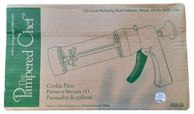 Pampered Chef 1525 Cookie Press with 16 Discs - New - photo 2