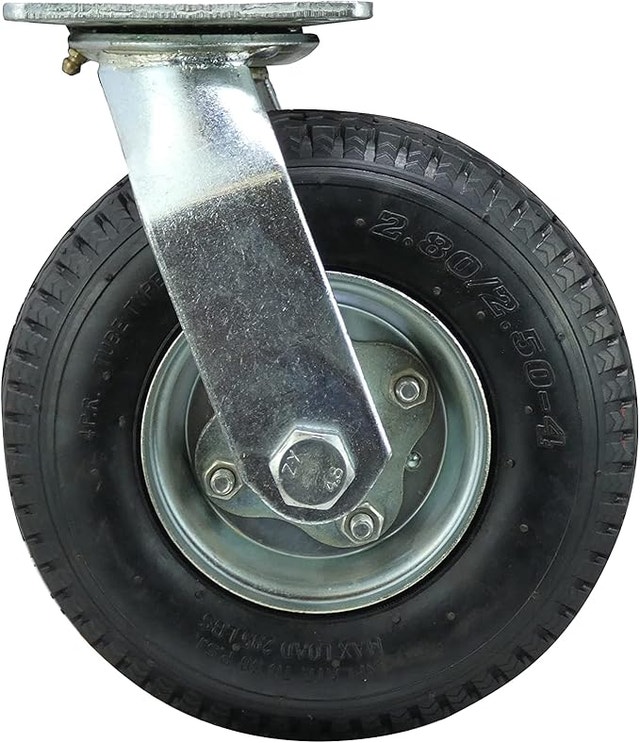 8-Inch Pneumatic Caster Wheel Set of 4