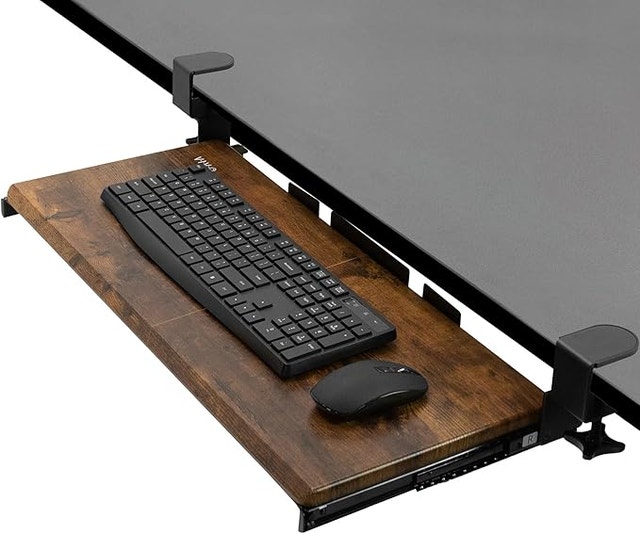 Keyboard and Mouse Under Desk Slider Tray - MOUNT-KB05N