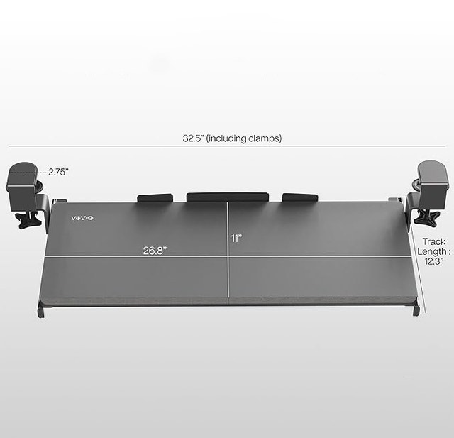 Keyboard and Mouse Under Desk Slider Tray - MOUNT-KB05N - photo 2