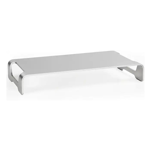 Silver Aluminum 16 inch Wide Monitor Riser