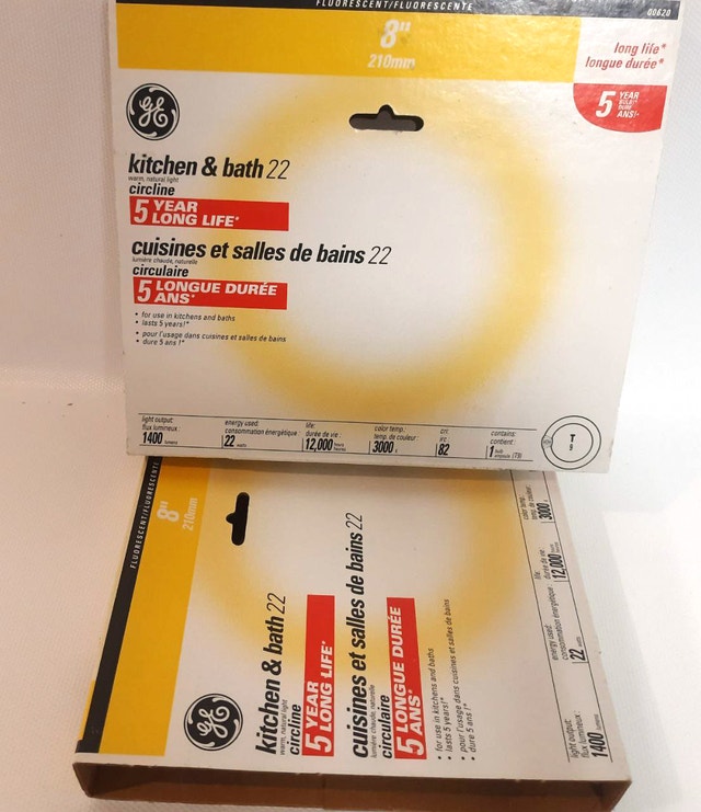 GE Kitchen & Bath 22W Circline Fluorescent Bulb - 2 pk - photo 2