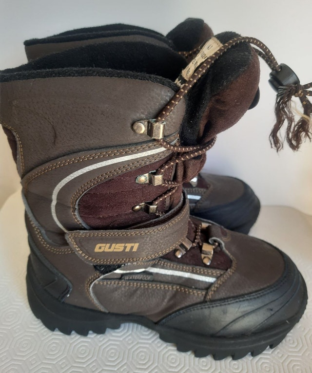 Gusti Brown Waterproof Children's Winter Boots - Size 4 - photo 4