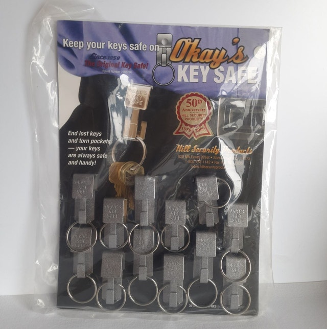 Key Safe Belt Key Holder Chrome 12/Card - photo 4