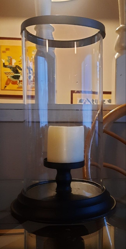 Glass Candle Holder with Black Base - photo 5