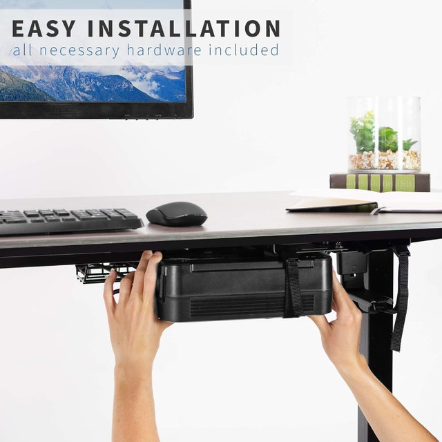 VIVO Universal UPS, Mini PC, PS5 Under Desk Mount - photo 4