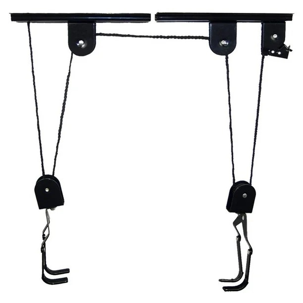 Bike Bicycle Lift Ceiling Mounted Hoist Storage Garage Hanger - photo 2