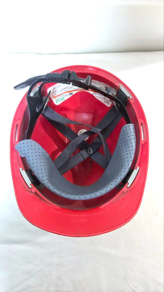 Medium Red Hard Hat Construction Safety Helmet - photo 2