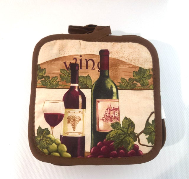 Pot Holder - Wine Themed