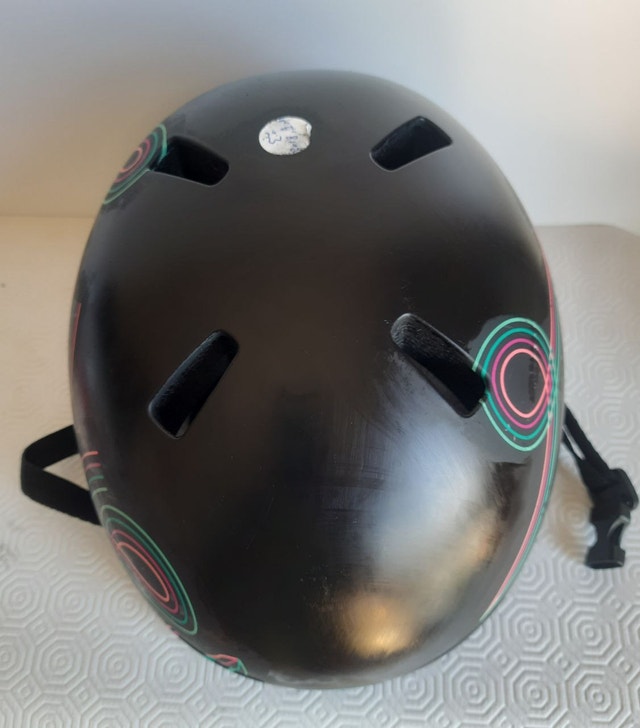 Black Helmet with Colorful Design - photo 2