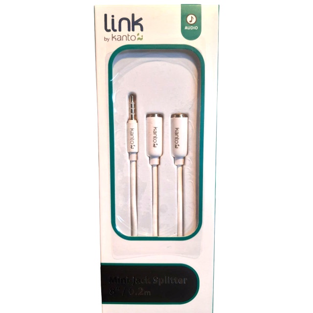 Mini Jack Splitter Audio Cable - 8" - $10